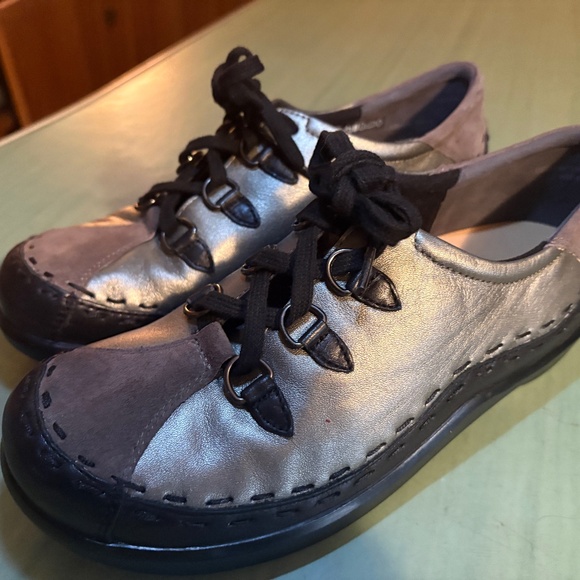 NEW NWOT Womens Ziera Allsorts Leather Comfort Pewter Shoes EU 39.5 US 9 - Picture 2 of 9